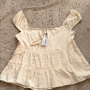 Elegant Cream Juniper Blu Women's Top